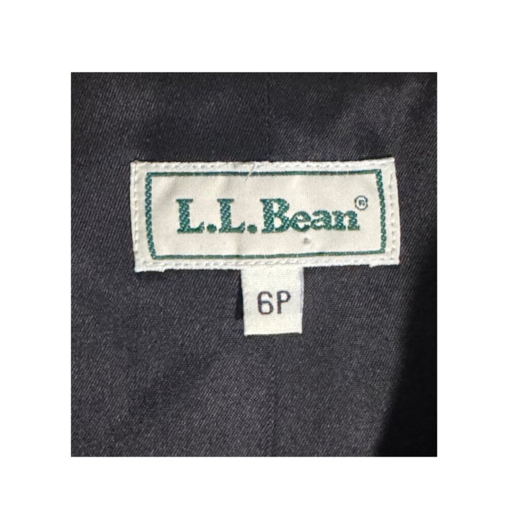 L.L. Bean Women's Charcoal Gray Wool Blazer - Picture 4 of 5